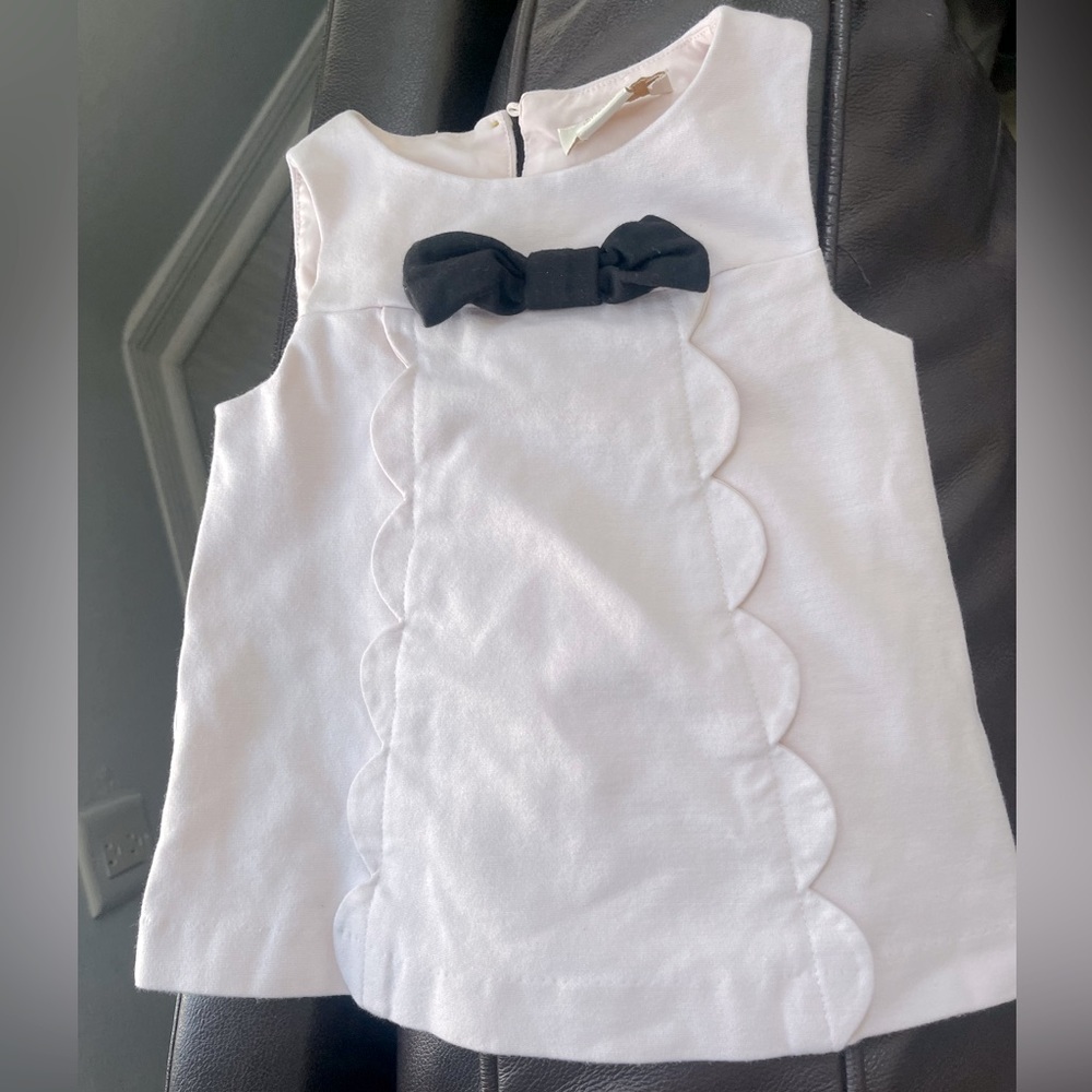 Kate Spade Girls Sleeveless Bow blouse sz 3y